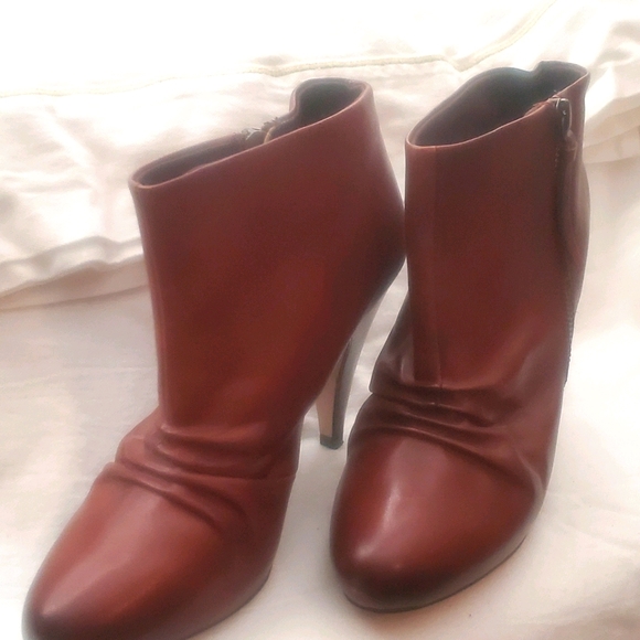 Aldo rust/cognac leather boots - Picture 1 of 4